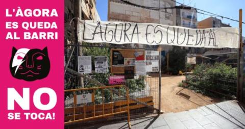 La movilización vecinal paraliza el desalojo de El Ágora en El Raval barcelonés
