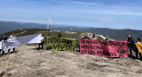 Las marchas en «El Escudo» continuan para denunciar el ecocidio y el PROT eólico