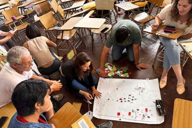 Taller mapeo Cuerpo territorio en La Pampa.