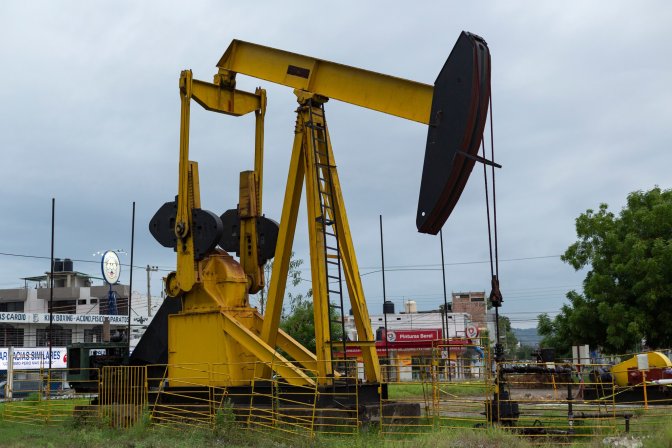 Pozo de extracción petrolera en México